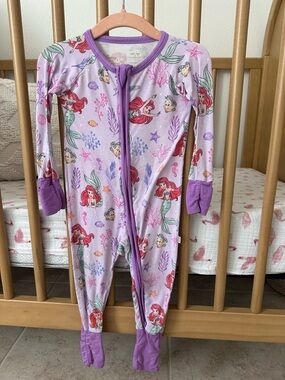 Little Sleepies Disney Princess The Little Mermaid One-Piece Pajamas